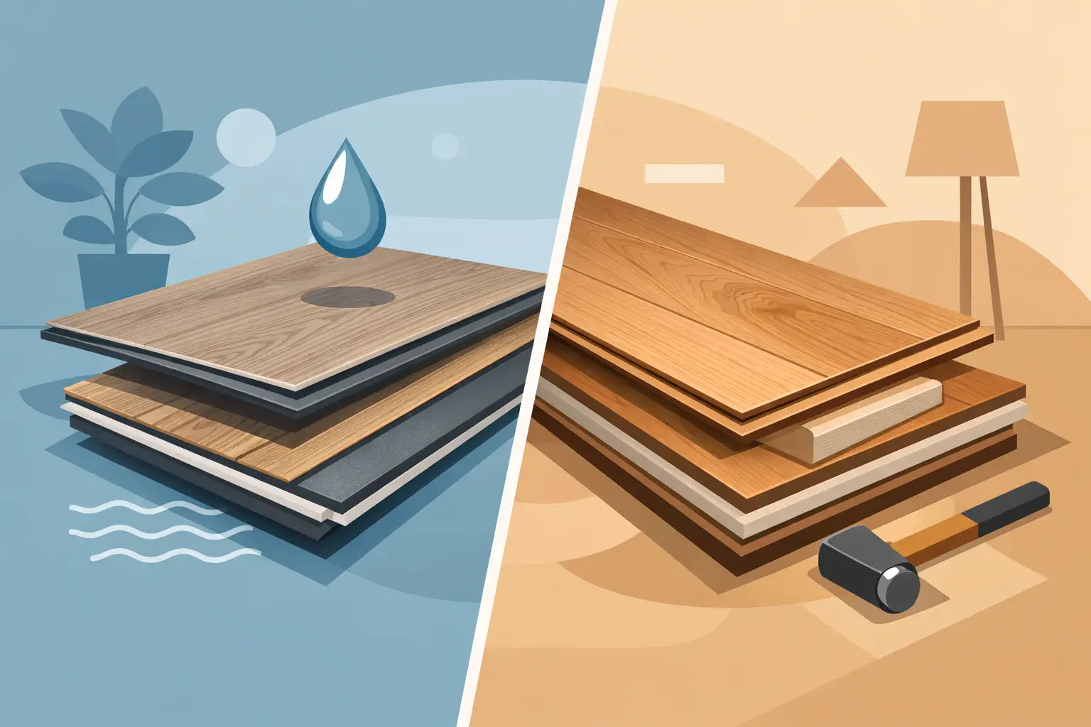 Klickvinyl vs Laminat: der Unterschied