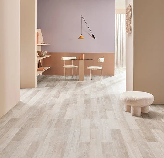 Forbo Allura Click Pro Vinylboden in Weißer Herbst Eiche 60350, Klickvinyl mit Holzoptik, langlebig und stilvoll