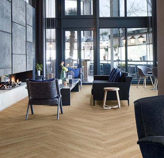 Vinylboden Forbo Allura Dryback 0,40 Blond Timber 63412 mit Holzmaserung und natürlichem Holzdesign, Klebevinyl für Bodenbeläge