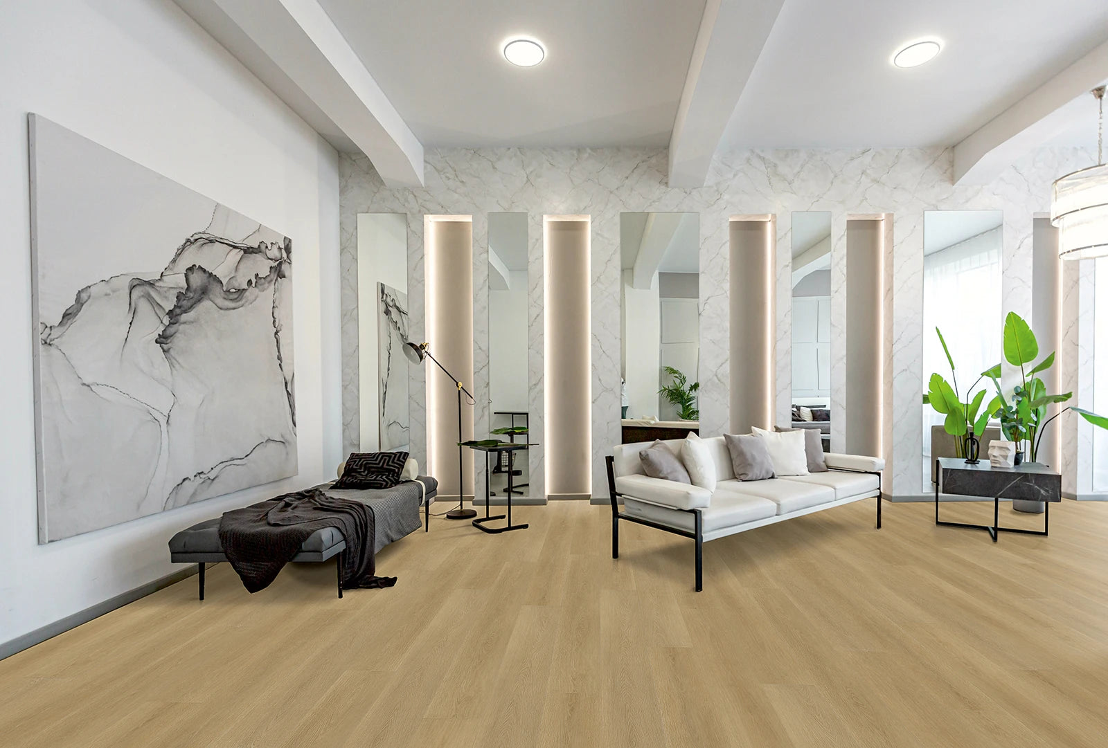 Vinylboden IPC Terra Design Helsinki Klebevinyl in Holzoptik, detaillierte Textur und natürliche Maserung, perfekter Bodenbelag für Räume