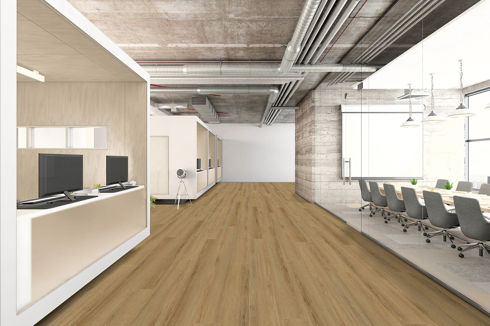 IPC Terra Design Dublin Klebevinyl, detailliertes Bild des Vinylbodenbelags mit Holzoptik und Struktur.