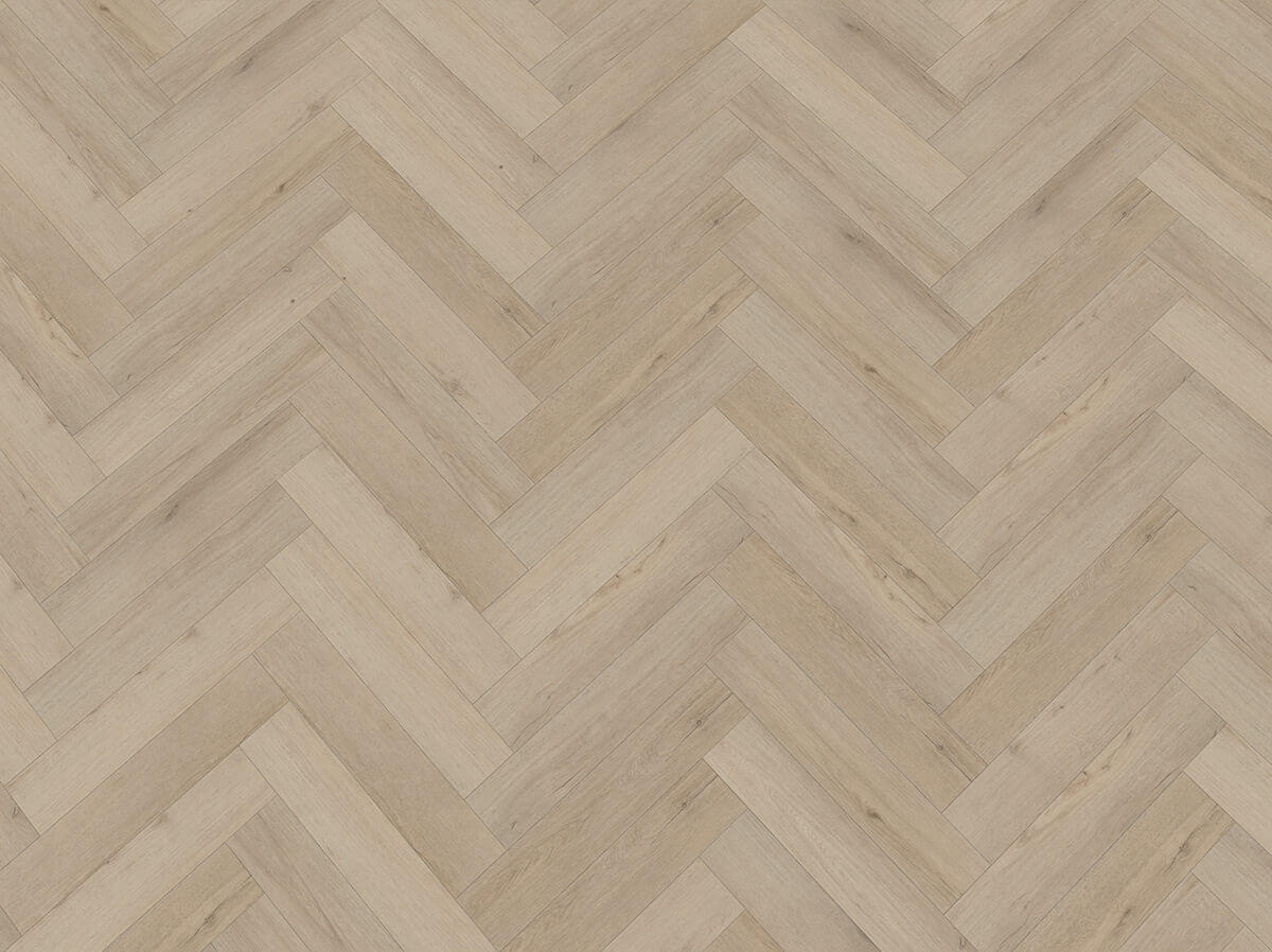 Vinylboden IPC Opal XS Fischgrät Eiche Deventer, Klebevinyl, helles Holzdesign, geölte Oberfläche, detailreiche Holzmaserung