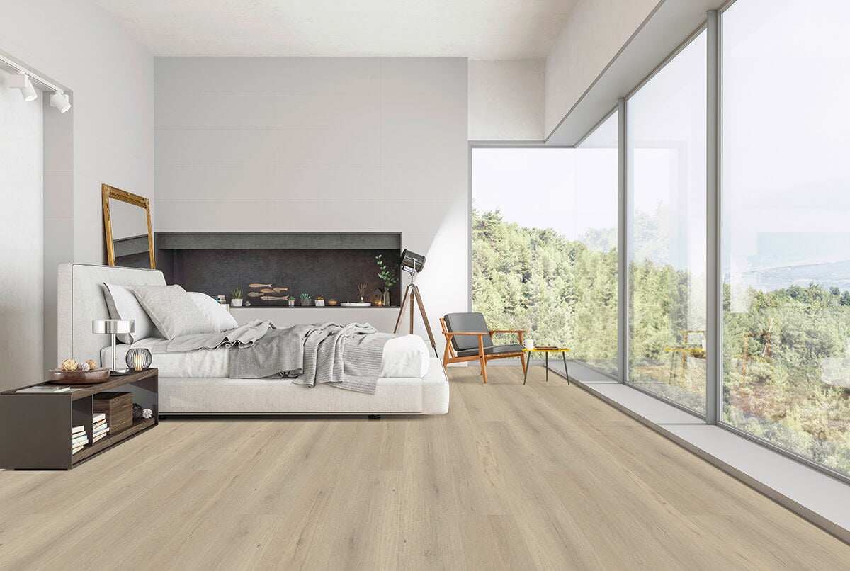 Vinylboden IPC Opal XL Eiche Deventer, Klebevinyl mit Holzoptik, glatte Oberfläche, für langlebigen Bodenbelag
