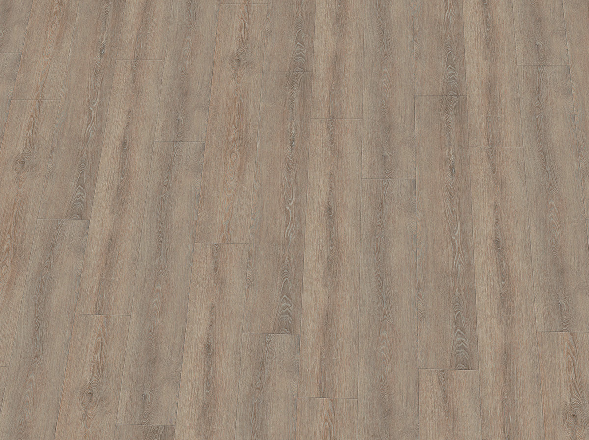 IPC Rubin XL Vinylboden in Eiche Teebraun, Klebevinyl mit Holzmaserung und geöltem Look, langlebiger Bodenbelag für Innenräume