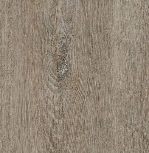 Vinylboden IPC Rubin XL Eiche bleigrau, Klebevinyl, mit Holzmaserung und modernem Design, auf Boden liegend.