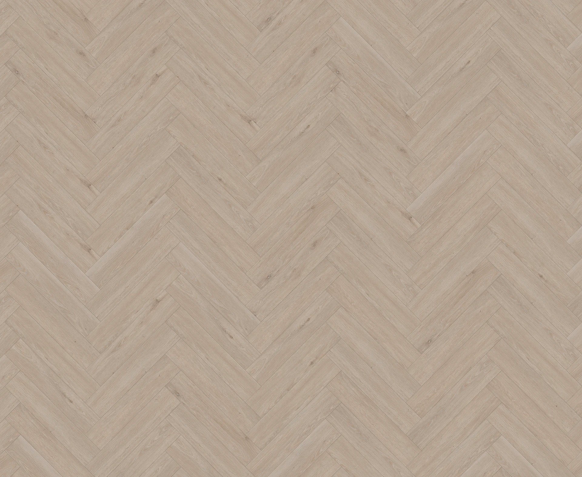 Vinylboden IPC Rubin XS Fischgrät Eiche steinweiß, Klebevinyl, detailreiche Holzmaserung und elegante Fischgrätmuster.