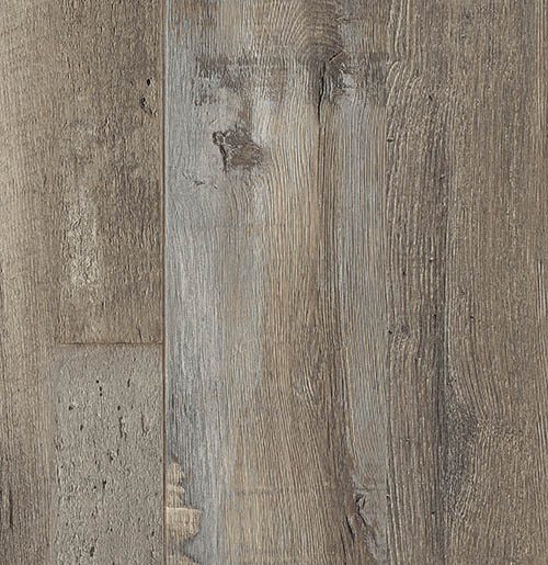 Vinylboden IPC Rubin XL in Herbstgrau mit Fichte-Eiche Altholz Design, Klebevinyl für langlebigen Bodenbelag