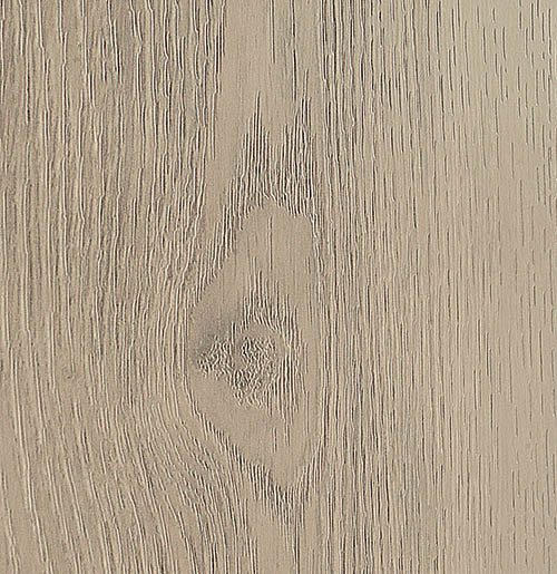 Heller Klick-Vinylboden IPC Topas XXL Eiche Silber mit Holzmaserung und silbernem Holzdekor, langlebiger Vinylboden für Wohnräume
