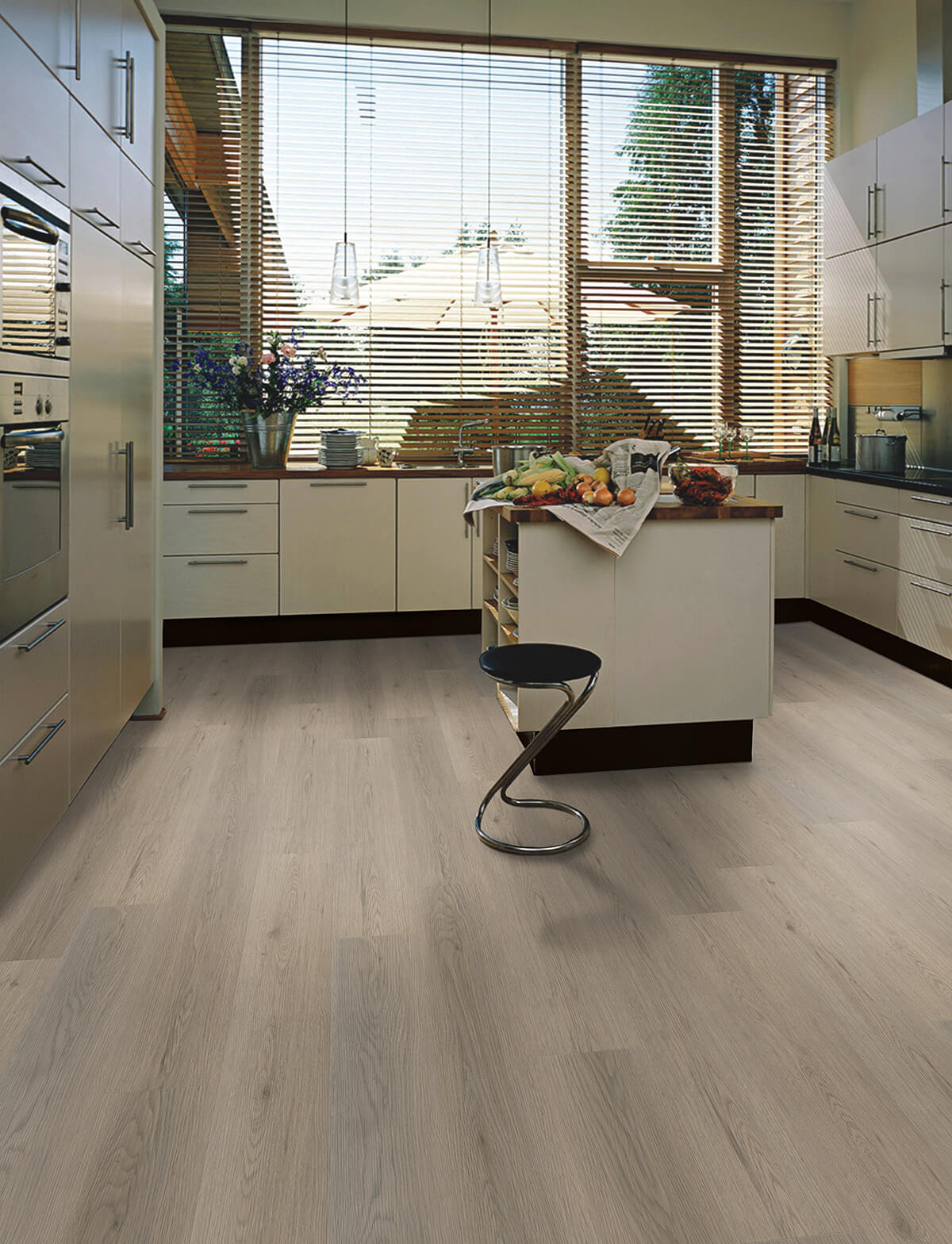 Klick-Vinylboden IPC PWK 0,30 Ulm in Holzoptik, quadratische Fliesen, langlebiges Vinyl, modernes Design