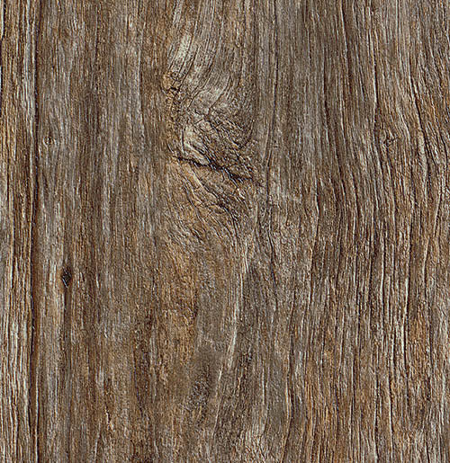 Vinylboden IPC Smaragd Eiche Altholz lederbraun mit Holzmaserung und Altholz-Optik, Klebevinyl für Bodenbeläge