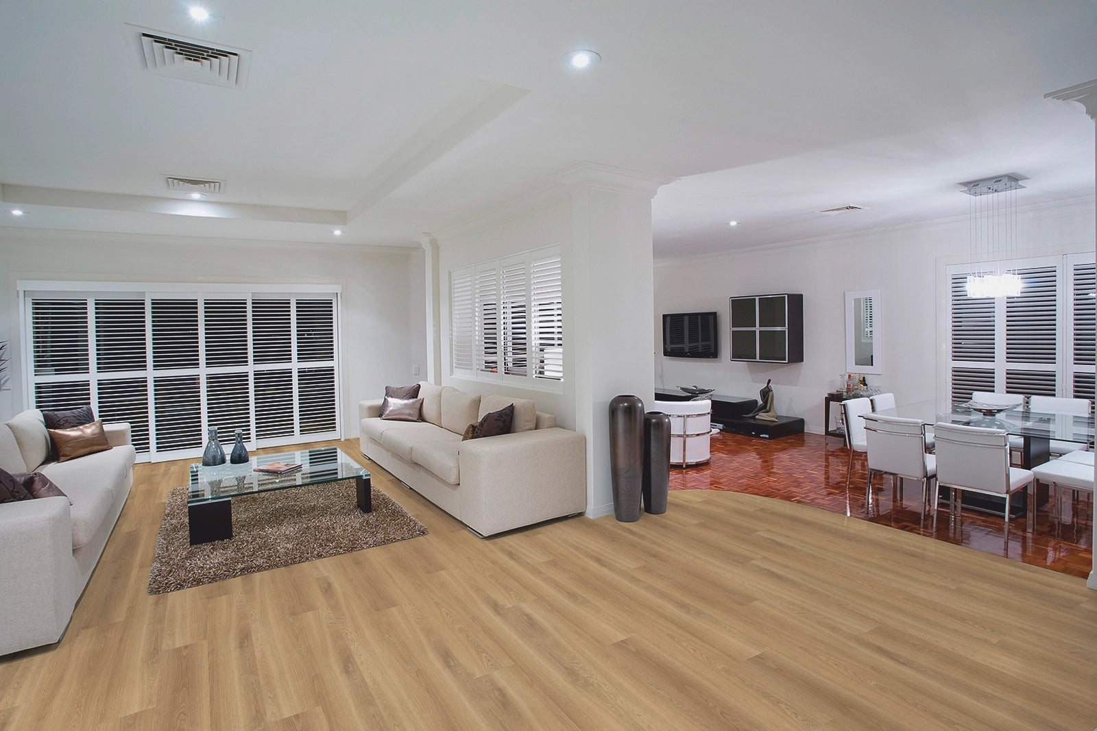 IPC Jade Design 705 Klick-Vinyl Vinylboden mit Holzoptik, braune Fliesenoptik, strapazierfähig und realistisch gestaltet