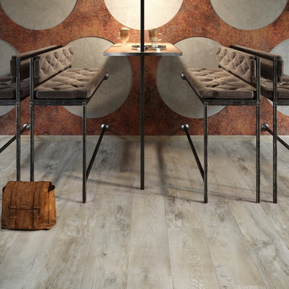 Vinylboden Moduleo Roots 55 Country Oak 54925, Klebevinyl mit Holzoptik, braune Eichen-Muster, langlebiges Bodenbelag-Design