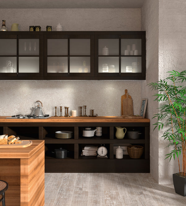 Vinylboden Ceramin Donna Oryx White 57599, PVC-freie Designfliese mit weißem Muster, langlebig und stilvoll.