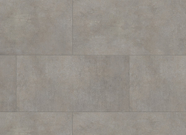 Ceramin Vinylboden Barone antarktisches Grau, PVC-freie Designfliese, eleganter, langlebiger Bodenbelag mit grauer Marmoroptik.