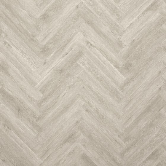Liberty Rock 40 Herringbone Vinylboden mit Trittschalldämmung, Fischgrät-Design, braune Holzoptik, langlebig und pflegeleicht