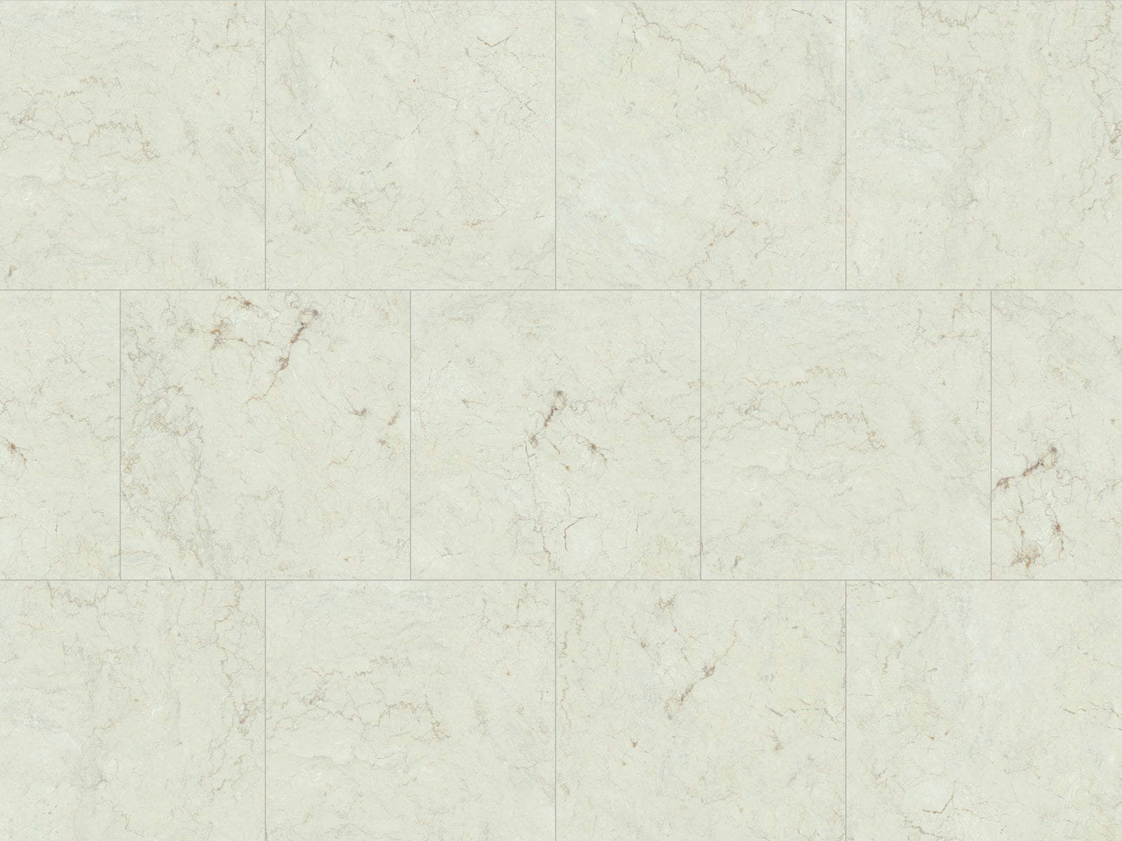 Ceramin Nuva Rock Vinylboden in weißem Marmor-Design, Klebe-Designboden, 595x595mm, langlebiger Designbelag