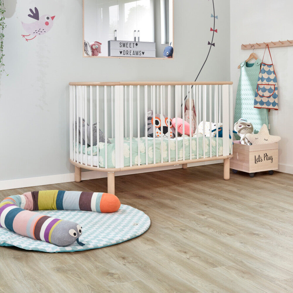 Vinylboden Moduleo Roots 55 Sierra Oak, Klebevinyl, mit naturgetreiner Eichenholzoptik und robustem Design, Nahaufnahme