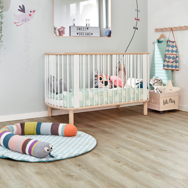 Vinylboden Moduleo Roots 55 Sierra Oak, Klebevinyl, mit naturgetreiner Eichenholzoptik und robustem Design, Nahaufnahme