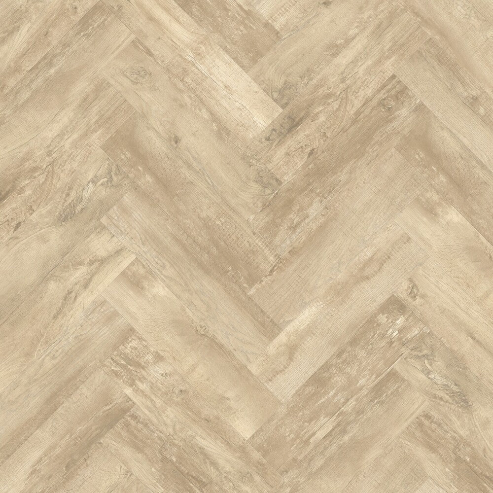Vinylboden Moduleo Roots 55 Country Oak 54225 im Fischgrätmuster, Klebevinyl, authentischer Holz-Look, langlebige Bodenbelag.