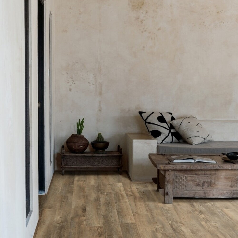 Modulo Roots 55 Country Oak Vinylboden, Klebevinyl in warm Eichenoptik, detailreiche Holzstruktur, hochwertiger Vinylboden von Moduleo