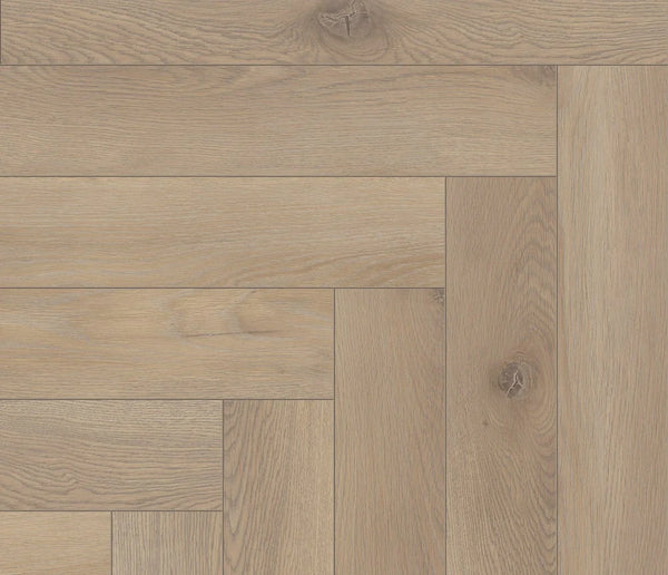 COREtec Naturals Herringbone Meadow Vinylboden mit Hahnentritt-Design, langlebig und stilvoll für elegante Innenräume