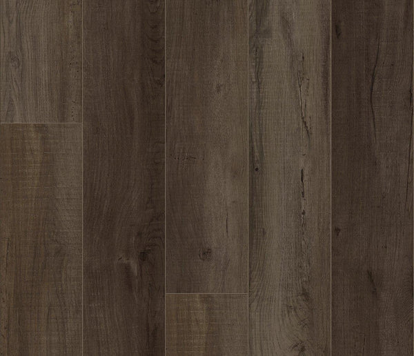Vinylboden COREtec Authentics 1500 4V E Nueltin mit Holzoptik, langlebig und stilvoll, auf Boden gelegt.