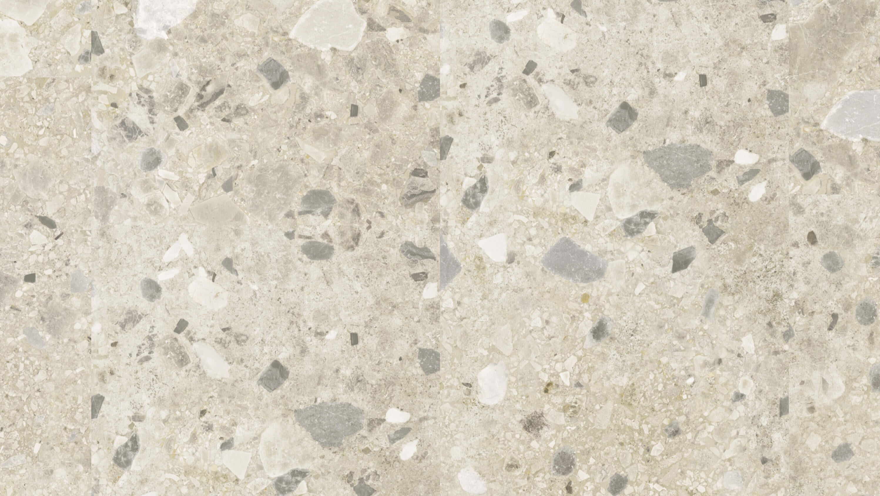 Tarkett iD Inspiration 55 Naturals Breccia Beige, Flächenansicht des Dekors im Breitformat