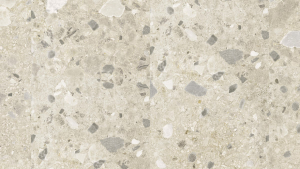 Tarkett iD Click Ultimate 55 Naturals Breccia Beige, Flächenansicht des Dekors im Breitformat