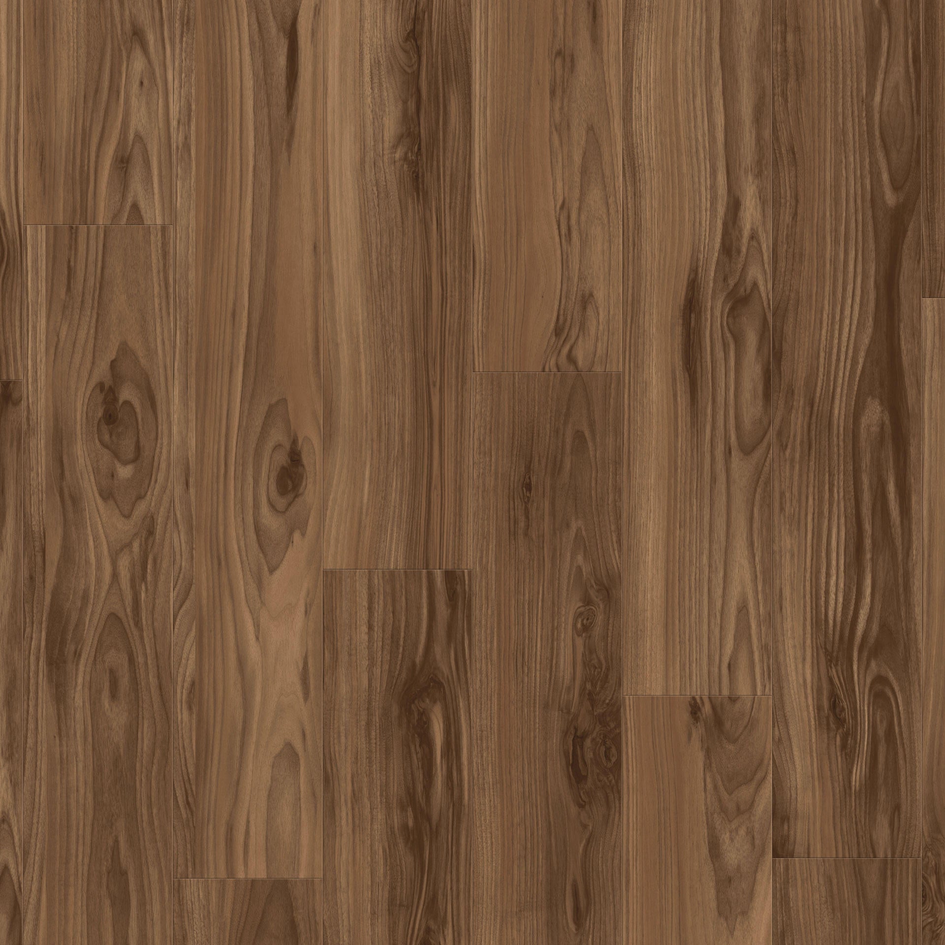 Vinylboden Tarkett iD Inspiration 55 American Walnut Marron, Klebevinyl, zeigt die natürliche Holzmaserung und warme Braunfarben.