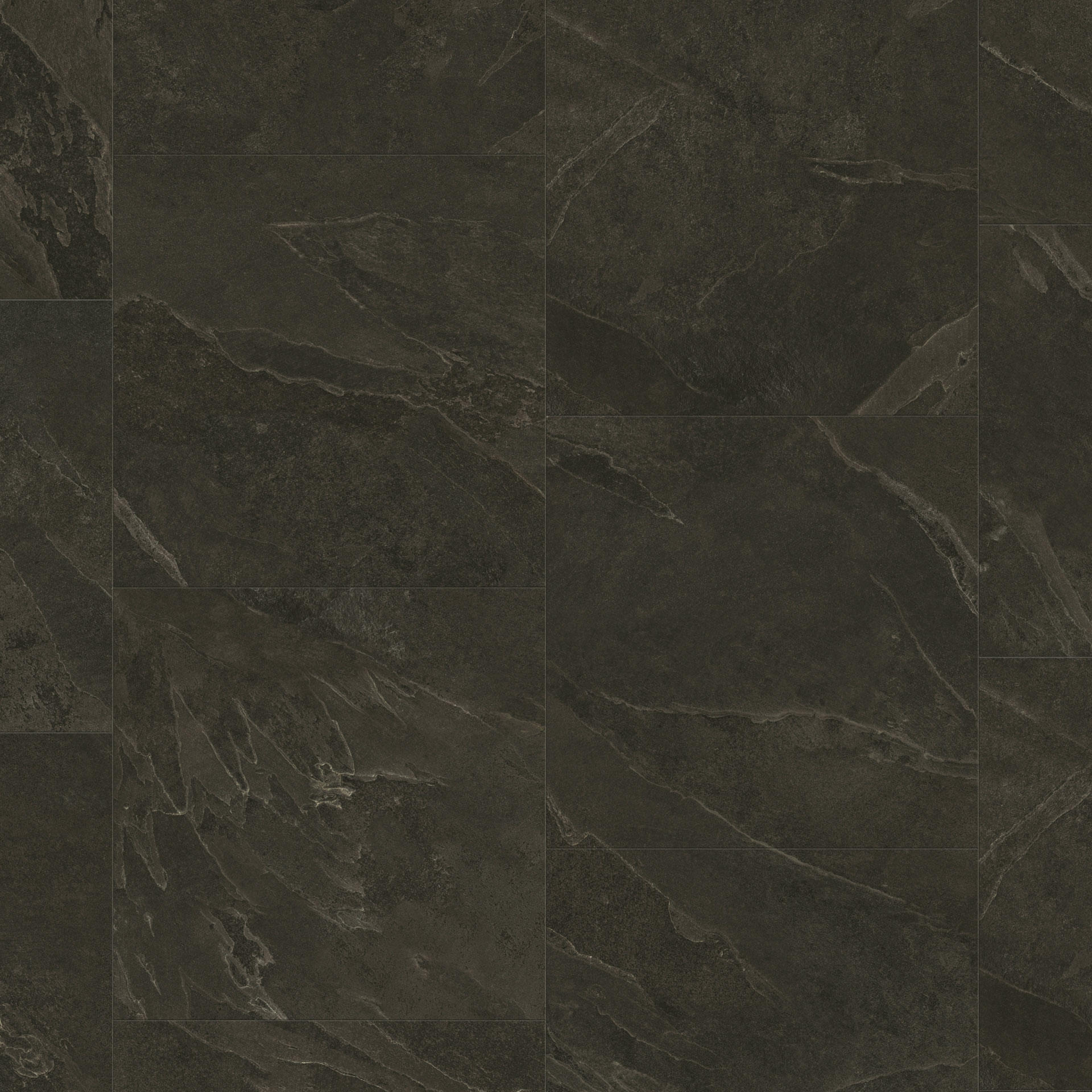 Tarkett iD Inspiration 55 Naturals Liguria Slate Black Vinylboden, klebevinyl, dunkler Steinoptik, robust und modern.