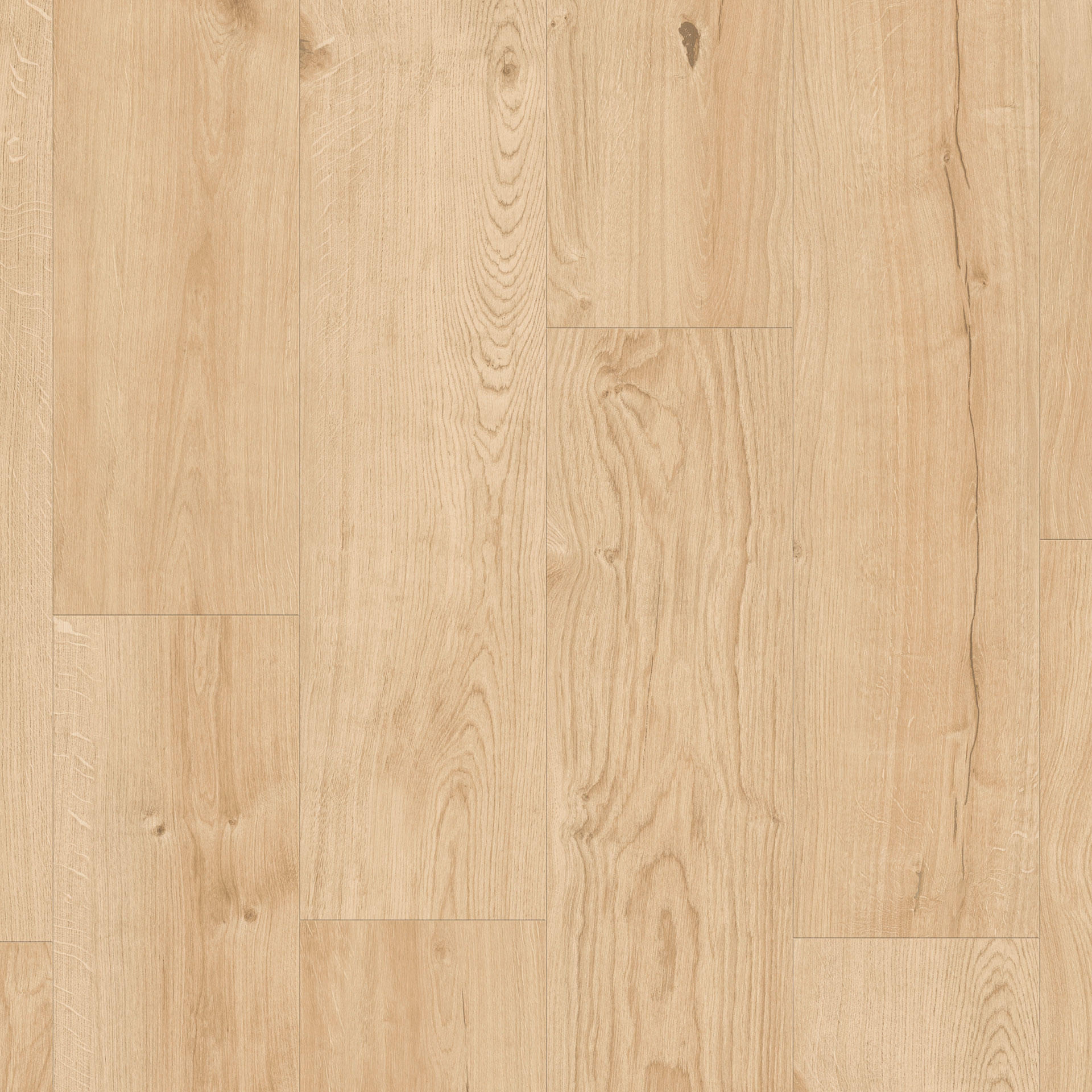 Vinylboden Tarkett iD Inspiration 30 Nomad Eiche Linen mit natürlicher Holzmaserung und hellen Farbtönen, Klebevinyl für langlebigen Boden.