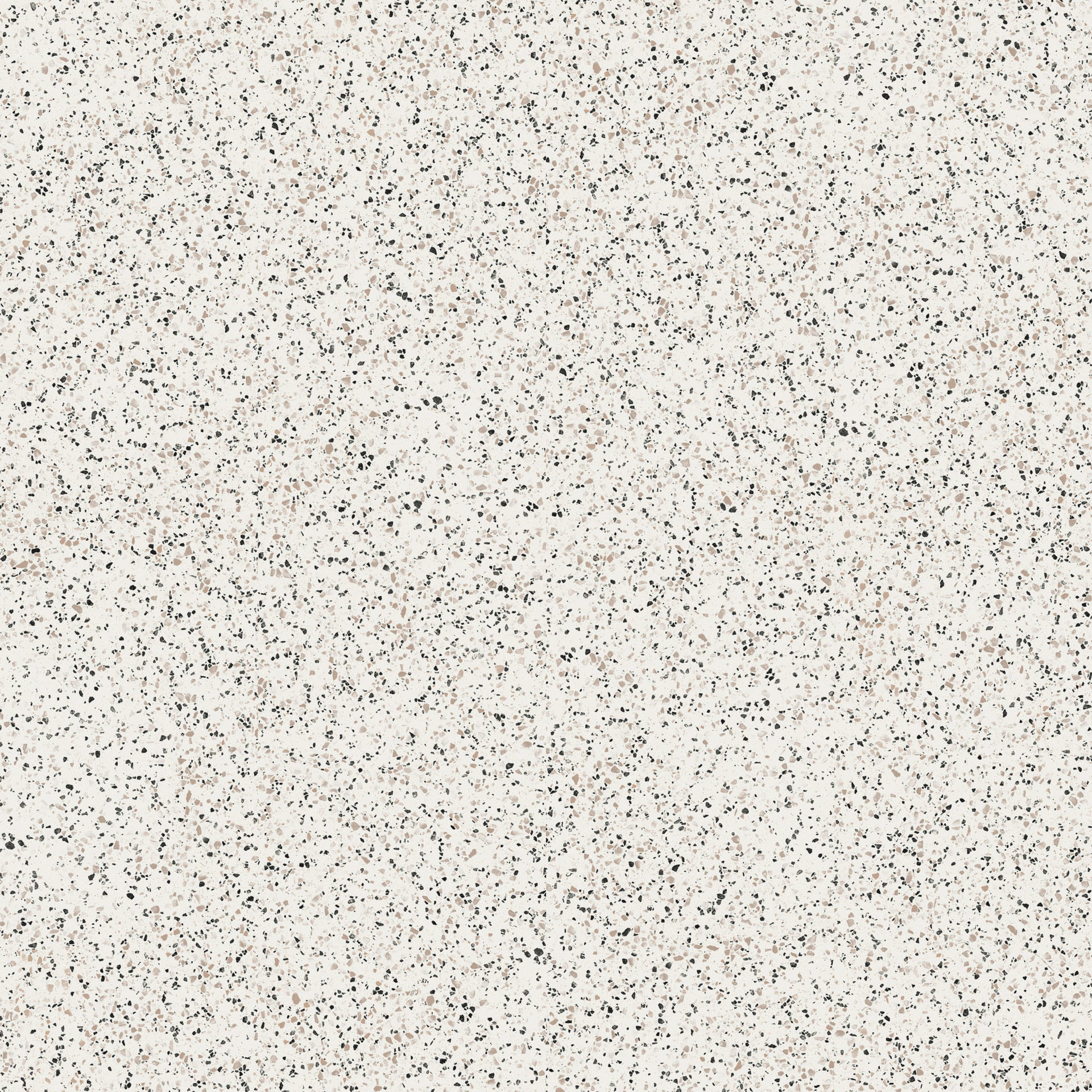 Tarkett iD Inspiration 55 Naturals Terrazzo Classical Nero Vinylboden, Klebevinyl mit schwarzem Terrazzo-Muster.