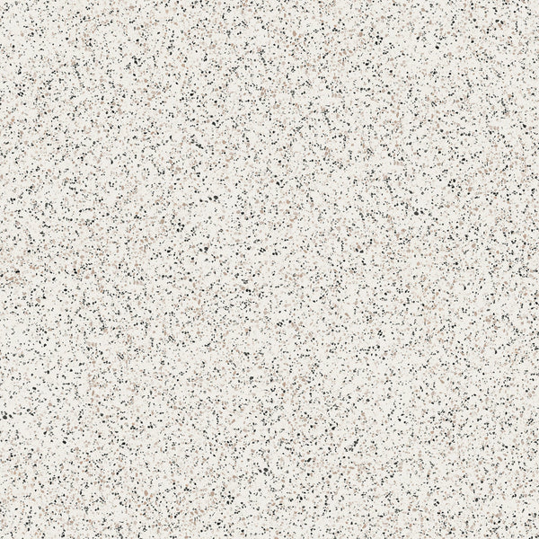 Tarkett iD Inspiration 55 Naturals Terrazzo Classical Nero Vinylboden, Klebevinyl mit schwarzem Terrazzo-Muster.