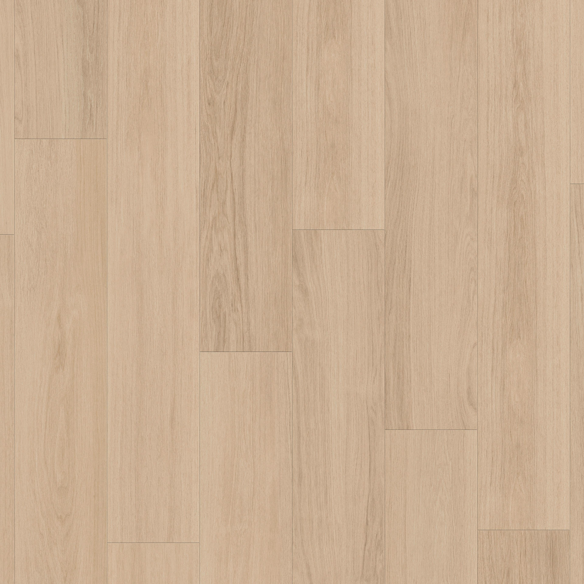 Vinylboden Tarkett iD Inspiration 40 Naturals Oak Beige, Klebevinyl mit Holzmaserung, Nahaufnahme der Oberflächenstruktur.