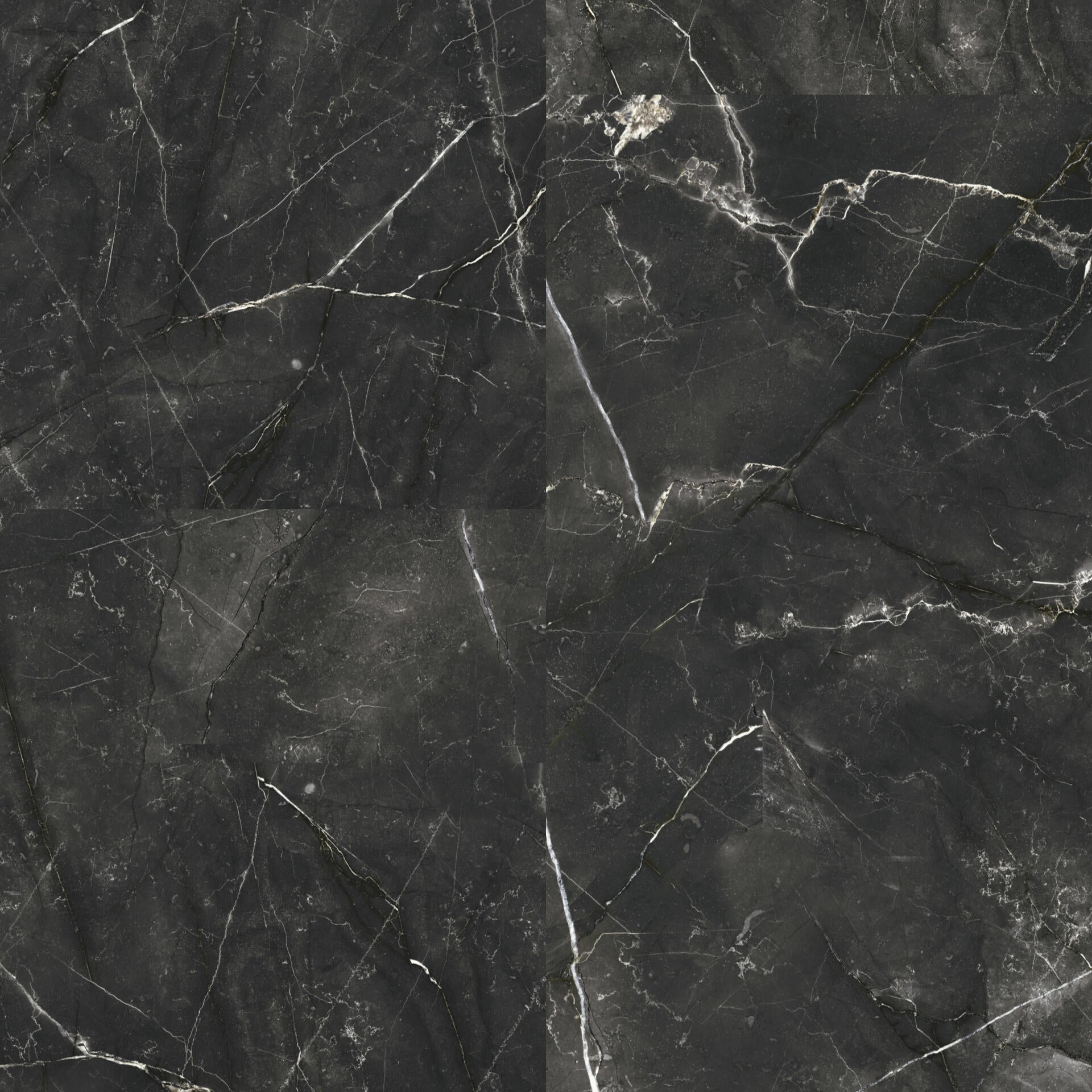 Tarkett iD Click Ultimate 55 Naturals Marquina Grande Black Klick-Vinyl, Dekorbild in Steinoptik
