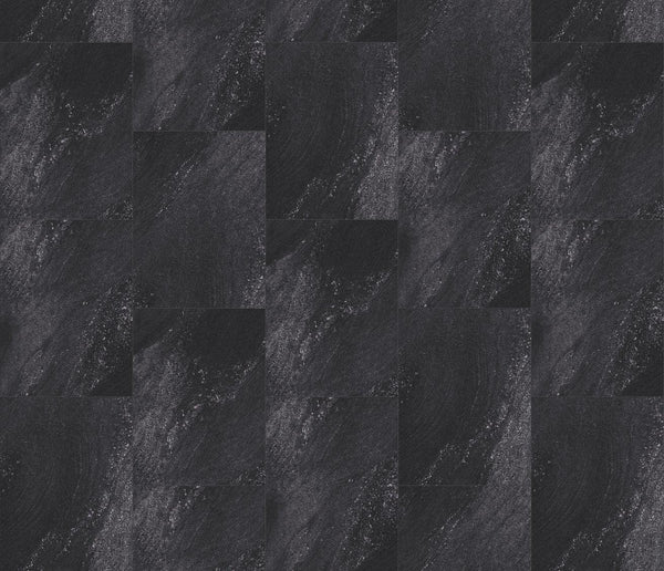 COREtec Vinylboden The Essentials Tile+ Vela 54 mit grau-weißer Marmoroptik, langlebiges Design, naturgetreue Oberfläche.