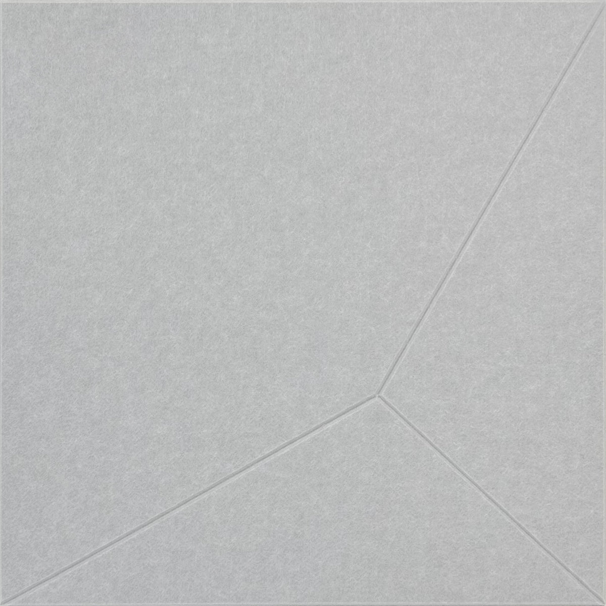 Jangal Wandpaneel aus PET-Filz in grauem geometrischem Design, 52x52 cm, modulare Wanddekoration, modernes Wandpaneel