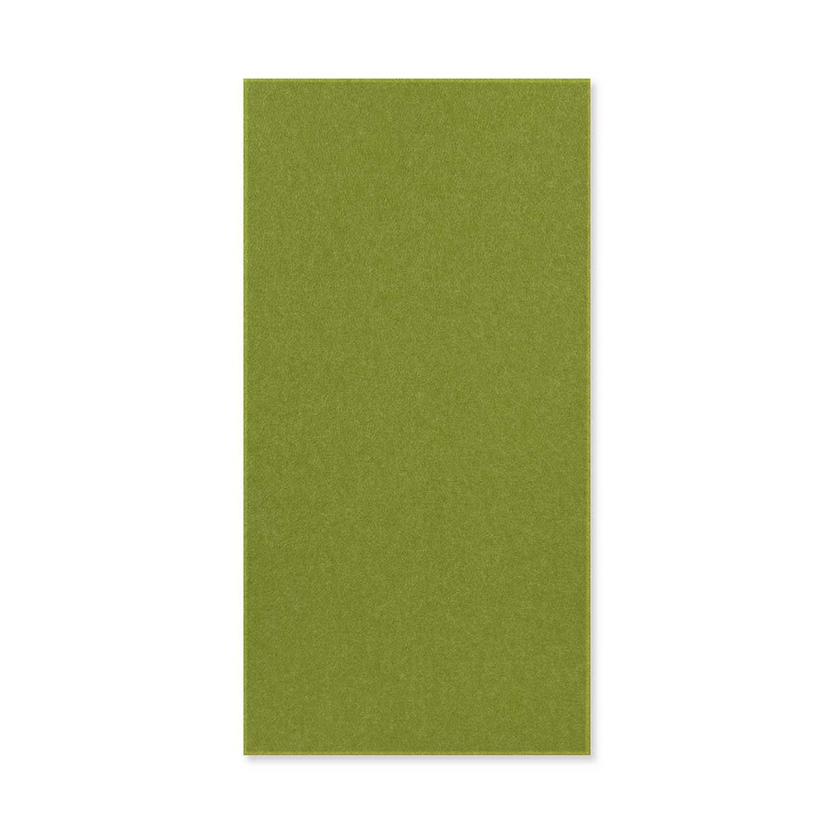 Jangal Wandpaneel, modular, limegrüner PET-Filz-Wandpaneel mit beiger Kante, Maße 52 x 104 cm, moderne Raumdekoration