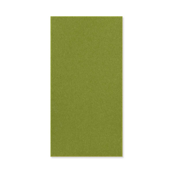 Jangal Wandpaneel, modular, limegrüner PET-Filz-Wandpaneel mit beiger Kante, Maße 52 x 104 cm, moderne Raumdekoration