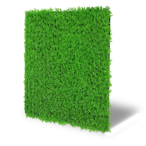 Jangal Wandpaneel aus modularem hellgrünem Gras, Flora-Design, 52 x 52 cm, dekoratives Wandbild für natürliche Raumgestaltung