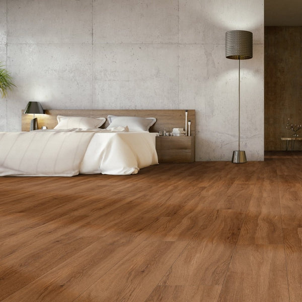 Gerflor Creation 30 Quartet Dark Brown 1597 Vinylboden, dunkler Holzoptik, Klebevinyl, strapazierfähig und stilvoll.