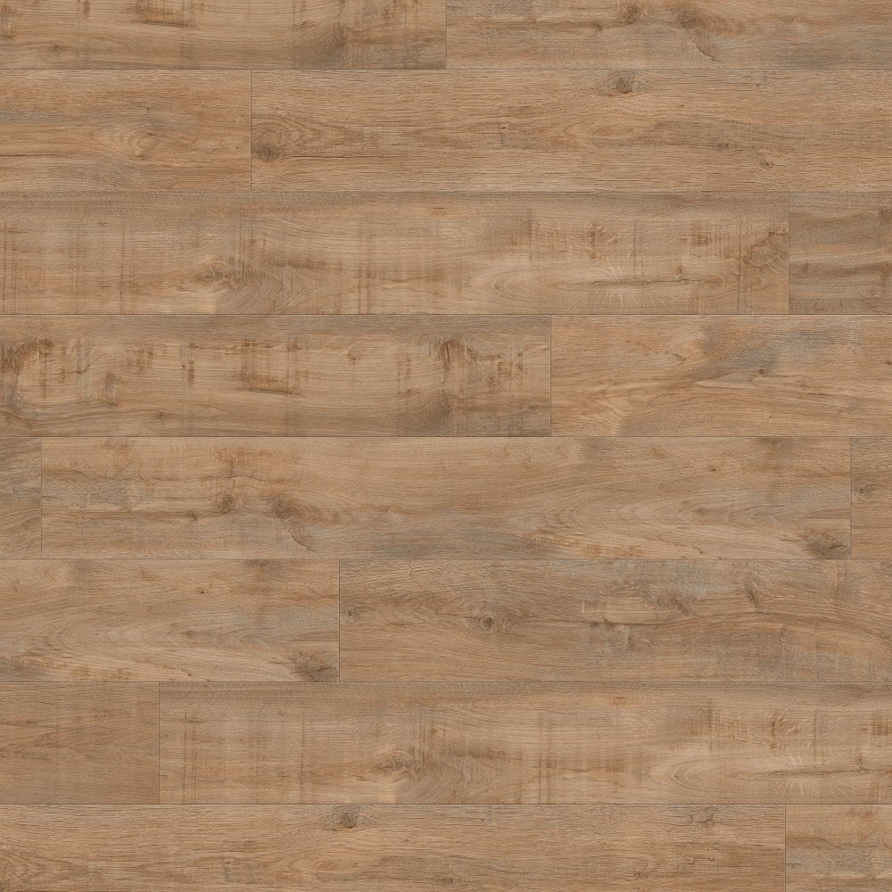 Gerflor Creation 55 Rigid Acoustic Vinylboden in Savage Oak Greige, Klick-Vinyl, mit Holzoptik und Rillenstruktur.