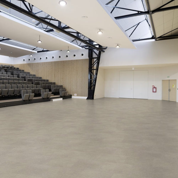 Gerflor Creation 55 Zen Bloom Uni Taupe 1412 Vinylboden, Klebevinyl mit mattem, taupefarbenem Design, langlebig und stilvoll