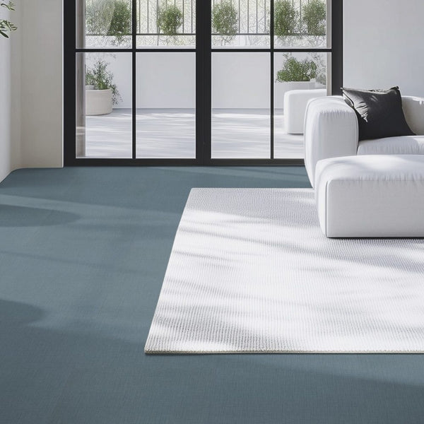 Gerflor Creation 55 Zen Finesse Denim Vinylboden, Klebevinyl mit blauer Denim-Optik, blickdicht und strapazierfähig