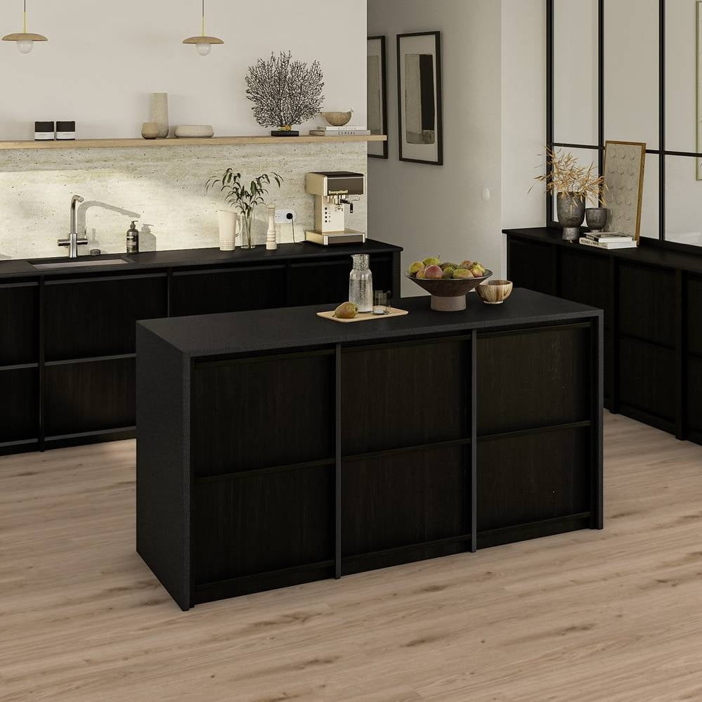 Tarkett iD Essence Rigid 55 Klick-Vinylboden in hellem Grau Eiche, langlebiger Vinylboden für Wohnräume.