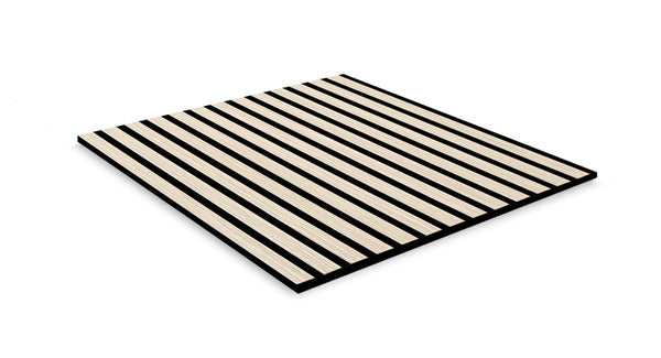Jangal Wandpaneel Letea Eiche furniert, modulare Akustikpaneel für Wandgestaltung, 52 x 104 cm, natürliche Holzoptik