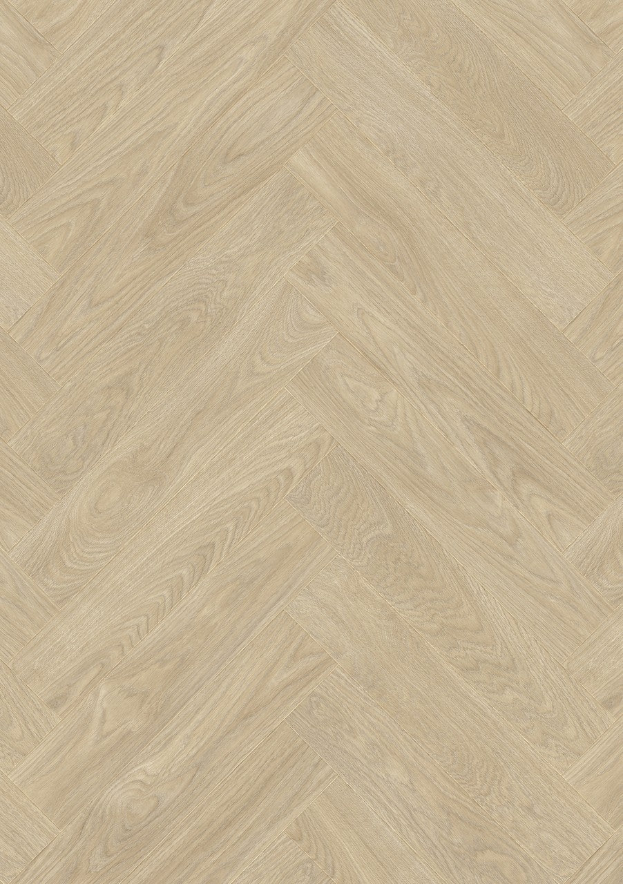 Moduleo LayRed 55 Laurel Oak Vinylboden mit Fischgrätmuster und Trittschalldämmung, Klick-Vinyl, braunes Holzdesign