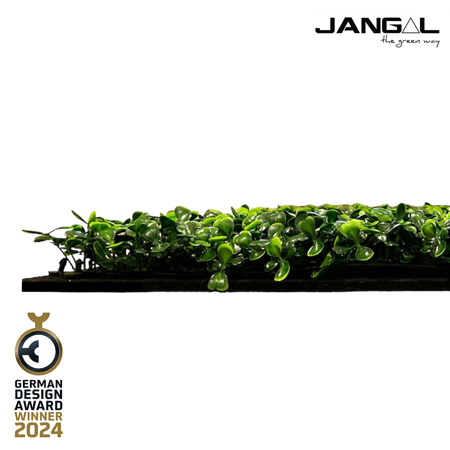Jangal Wandpaneel Dark Green Buxus, Flora-Wandpaneel, 52 x 52 cm, modulare grüne Wanddekoration aus Buxus-Design