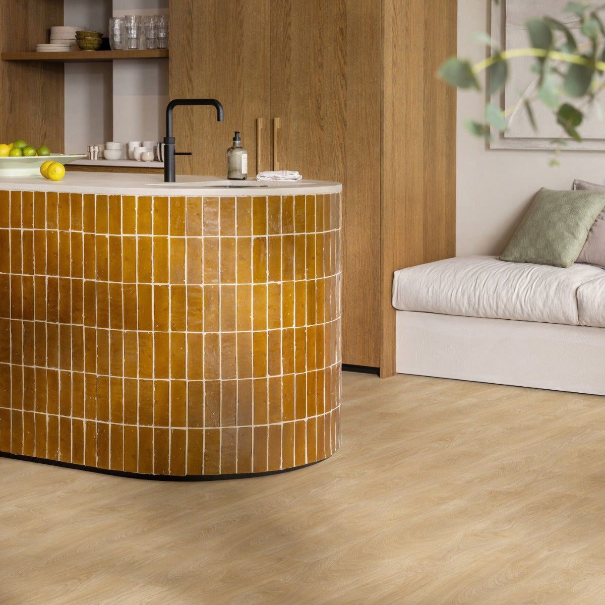 Modulö Vinylboden LayRed 55 Laurel Oak mit Trittschalldämmung, Klick-Vinyl, braune Holzoptik, für Wohnräume