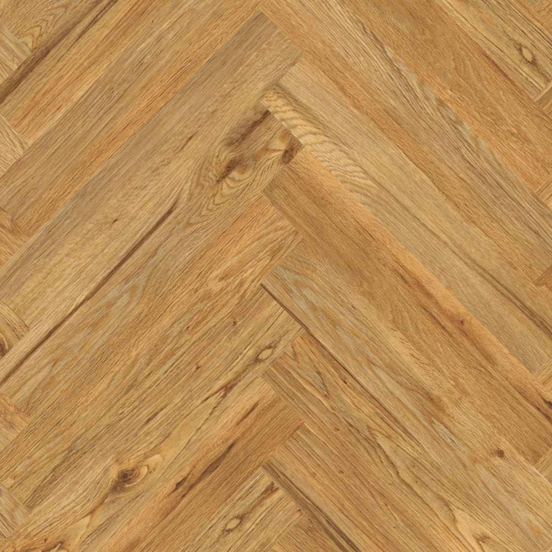 Project Floors Vinylboden PW 3840 Fischgrät, Klebevinyl, detailreiche Holzoptik in einem eleganten Fischgrätmuster